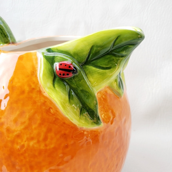 Martha Stewart Collection Orange Pitcher - Picture 2 of 8